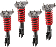 POLEMOTOR Full Height Adjustable Coilover Struts Suspension For 2002-2006 Mitsubishi Lancer EVO 7 8 9 CT9A/ Mirage (CS6A /CS7A) FWD (Set of 4)