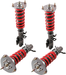 POLEMOTOR Full Height Adjustable Coilover Struts Suspension For 1988-1999 Toyota Corolla E90 E100 E110 AE92 AE101 AE111 (Set of 4)