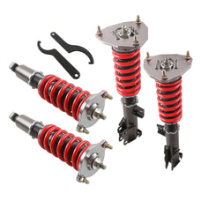 POLEMOTOR Full Height Adjustable Coilover Struts Suspension For 2000-2005 Mitsubishi Eclipse (3rd-Gen) D53A/D52A (Set of 4)