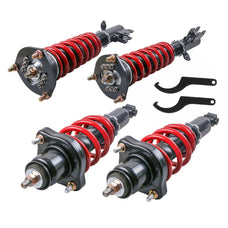 POLEMOTOR Full Height Adjustable Coilover Struts Suspension For 2008-2016 Mitsubishi Lancer & Ralliart (CY2A/CZ4A) excludes Lancer Evolution (Set of 4)